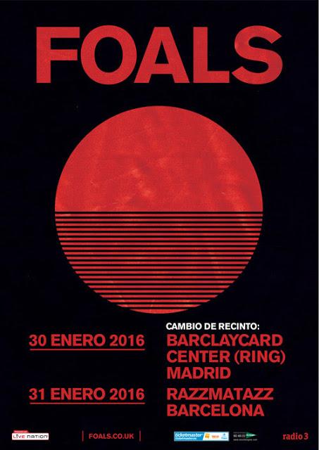 ¡FOALS tutto esaurito nella Riviera!  Cambio di sala: Barclaycard Center (Ring)