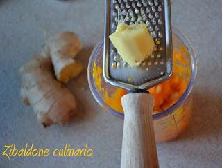 Polpette di lupini e spinaci su crema di carote allo zenzero