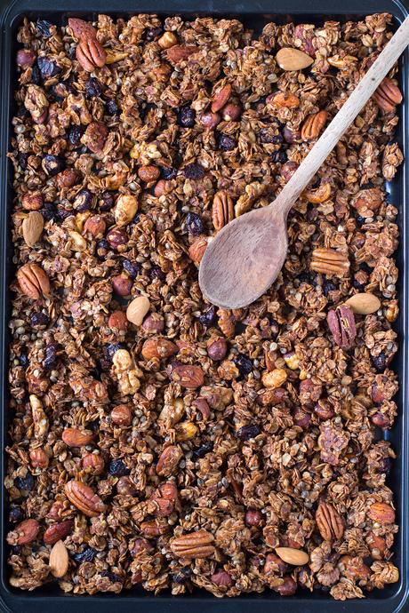 GRANOLA CROCCANTE CACAO CANNELLA E NOCI | GRANOLA AUTUNNALE