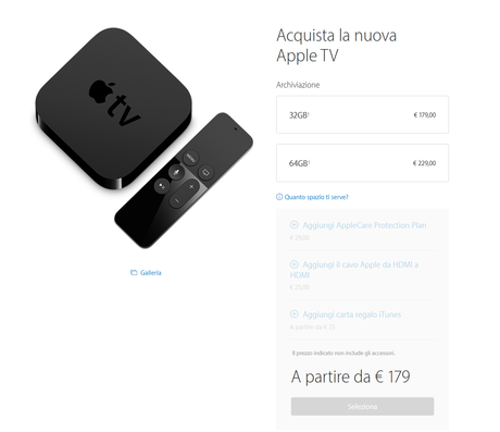 Apple TV 4G – Iniziano oggi i pre-ordini online