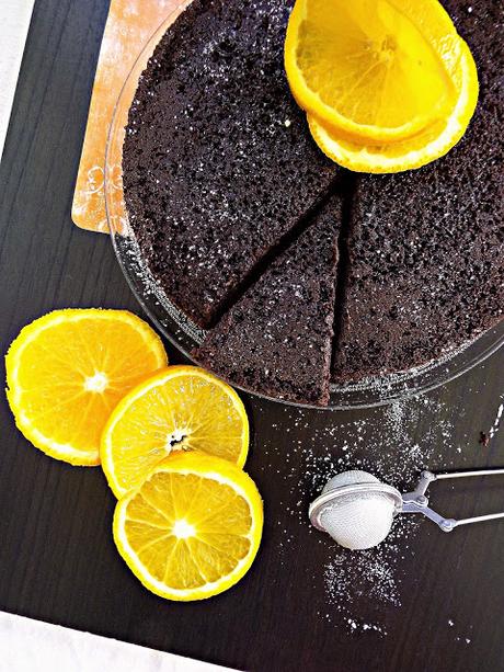 Dark Orange cake (senza uova e senza burro)