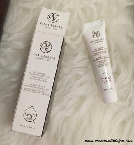 vita liberata self tanning night moisture mask