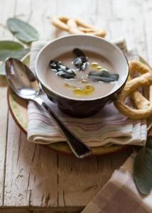 Crema di castagne e salvia