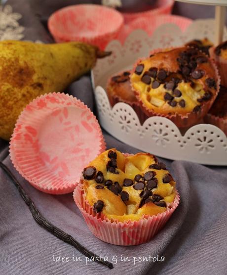 Mini Clafoutis con Pere e Cioccolato