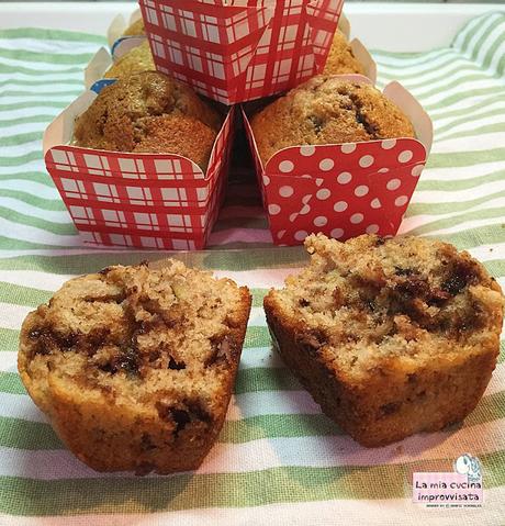 Muffin banana e cioccolato