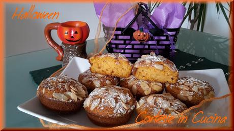 Muffin dolci alla zucca e mandorle halloween