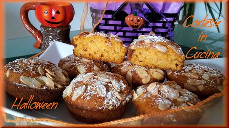 Muffin dolci alla zucca e mandorle halloween