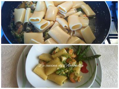 Paccheri con asparagi al profumo di mare