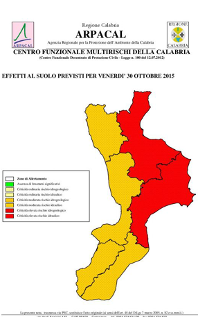 Allerta meteo livello rosso per la Calabria: scuole chiuse a Catanzaro