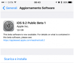 Come installare iOS 9.2 beta 1 in versione pubblica comodamente via OTA dal dispositivo