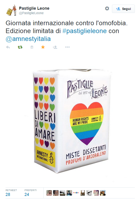 Brand e Giornata Internazionale contro Omofobia e Transfobia