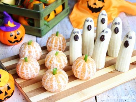 Frutta stregata: fantasmi di banane e zucche di mandarini