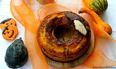 torta variegata zucca e cioccolato vegan (1)