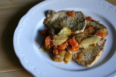 Maiale alla salvia con zucca e mele