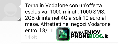 Vodafone Special 1000 con 2 GB di internet LTE a 10 euro per tutti!