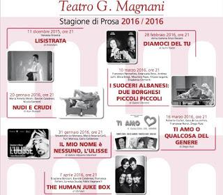 Stagione di prosa 2015-2016 al teatro Magnani