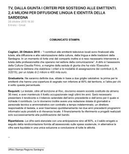 Finanziamenti per le tv? Anche a chi licenzia