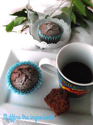 I Muffins con solo tre ingredienti