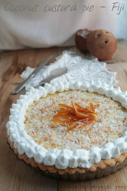 Coconut custard pie nello stile delle Fiji