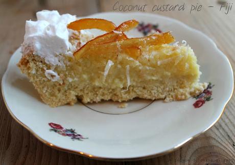 Coconut custard pie nello stile delle Fiji