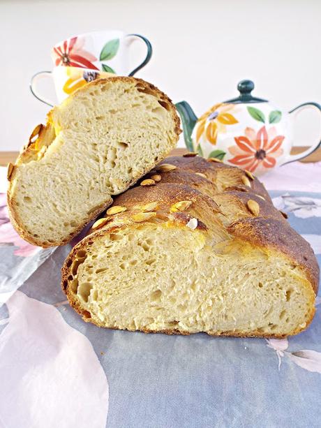 Treccia (finta) brioche al latte e zucca