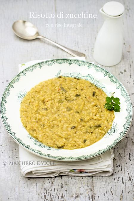 Risotto integrale di zucchine