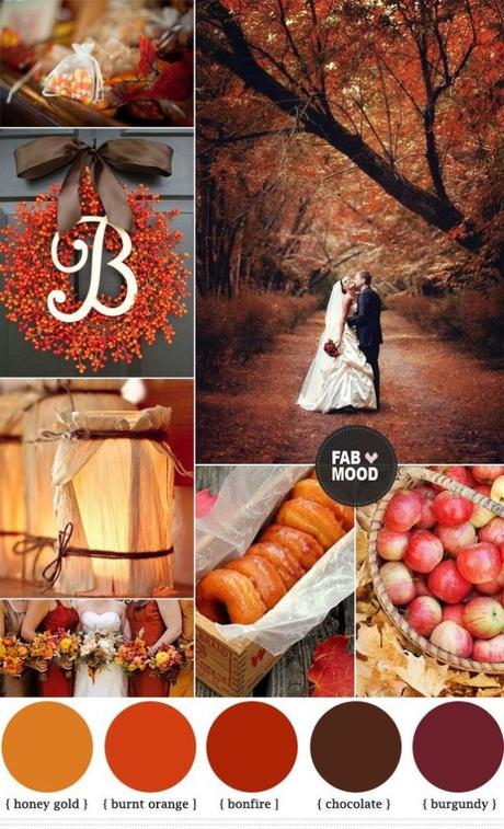 Allestimenti per un matrimonio d’autunno