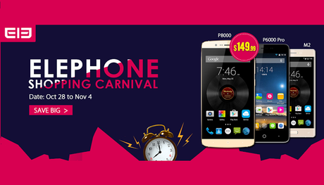 Elephone scontati fino al 53%: scopri le offerte dell' Elephone Carnival Shopping