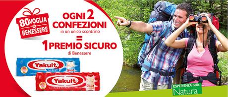 80 voglia di benessere: vinci un'esperienza di benessere con Yakult