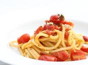 Spaghettoni pomodori, basilico limone