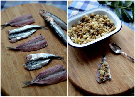 Comfort Food: il TUO cibo della Felicità! Sardine ripiene di couscous al coriandolo, con uvetta e pinoli