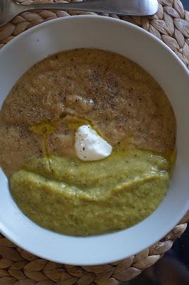 Crema di Coniglio alla Catalana in Gelatina e Crema di Zucchine e Porri