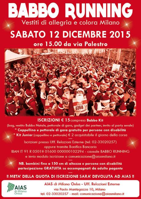 locandina babbo running 2015 dettagli