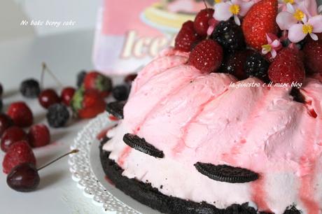 Torta di frutti rossi senza cottura – No-bake berry cake