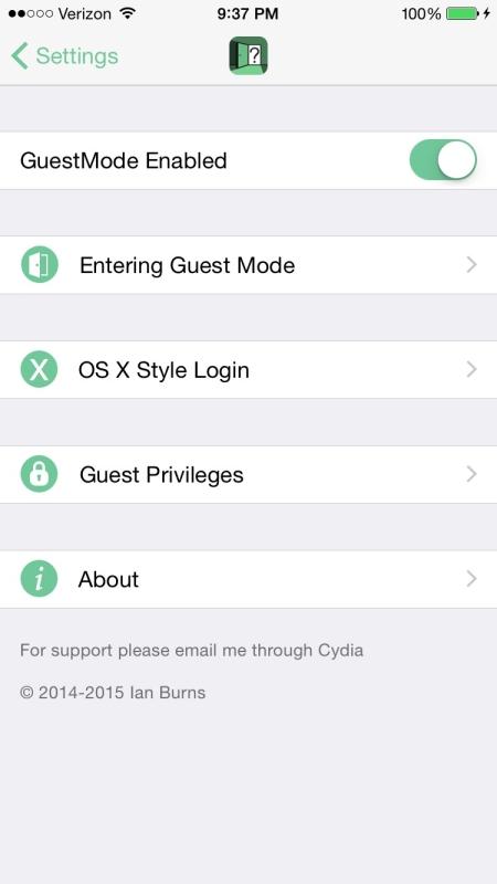 Tweak Cydia (iOS 9.x.x) – GuestMode si aggiorna correggendo vari bug [Aggiornato Vers. 3.0.1]