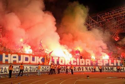 (VIDEO)Torcida Split tonight celebrated 65th B-day Hajduk-Rijeka