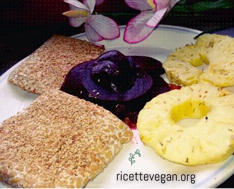 ricettevegan.org - ananas e tempeh grigliati