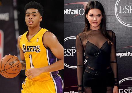 D'Angelo Russell - Kendall Jenner © thebiglead.com