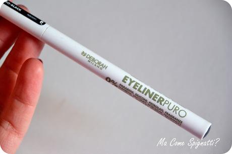 Review :  Mascara & Eyeliner - DEBORAH PURO 0% -