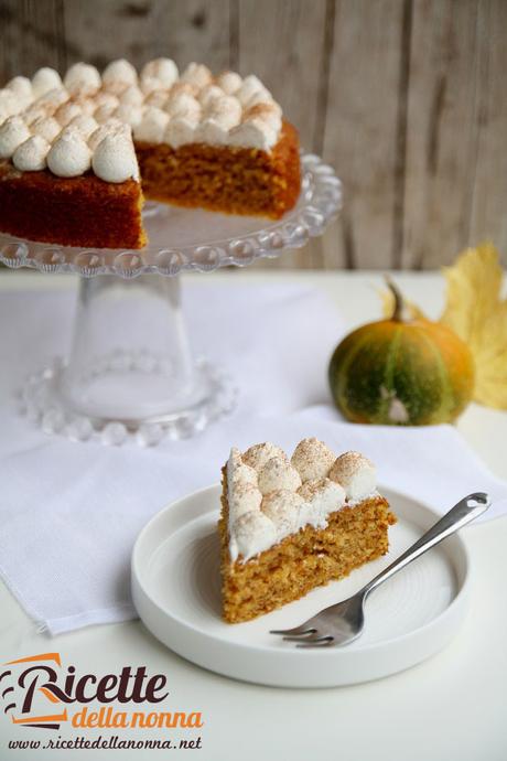 Torta alla zucca e mandorle