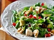 Insalatina valeriana, avocado, feta noci melograno Lamb’s lettuce (aka rapunzel corn salad) with feta, walnuts pomegranate