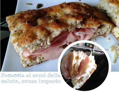 Pensieri fuori dal coro: focaccia ai semi della salute, senza impasto