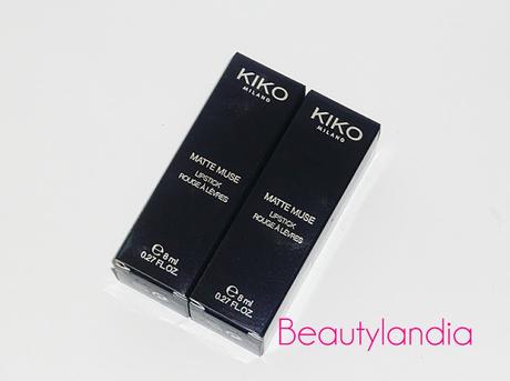 KIKO - Matte Muse Lipstick 02, 06 recensione e swatches-