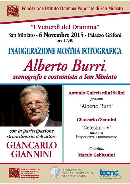 Ricordando Burri con Giancarlo Giannini a San Miniato