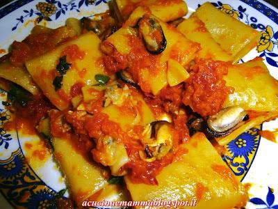 Paccheri di Gragnano con zucca e cozze