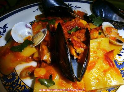 Paccheri di Gragnano con zucca e cozze