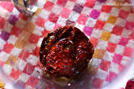 Improvvisare un pesto di pomodori secchi e castagne