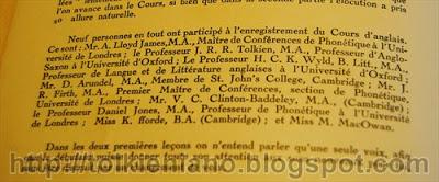 Linguaphone Conversational Course English con Tolkien, edizione francese 1931