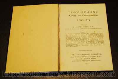 Linguaphone Conversational Course English con Tolkien, edizione francese 1931