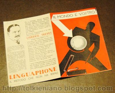 Linguaphone: pieghevole pubblicitario del 1930